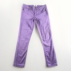 Paige Verdugo Ultra Skinny Jeans Purple Berry Size 28 Stretch Zip Button Closure